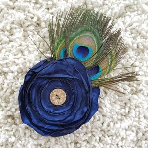 Peacock Flower Hair Clip